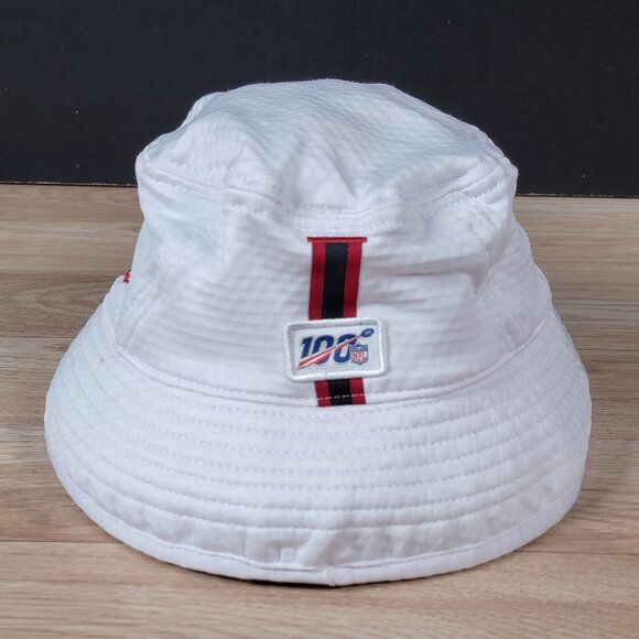 Arizona Cardinals New Era Bucket Hat White Red NFL Football 100 Seasons Patch - Picture 4 of 9